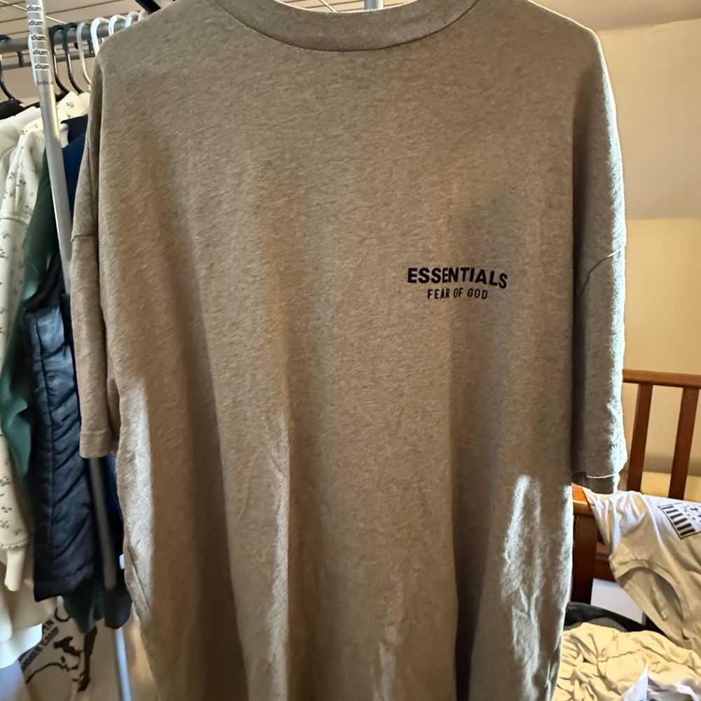 Fear of God Essentials Gray Short Sleeve Tee